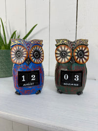 Wooden Owl Calander