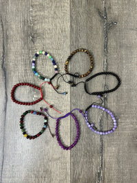 Drawstring Crystal Bead Bracelet