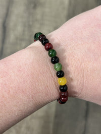 Drawstring Crystal Bead Bracelet