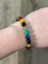 Drawstring Chunky Crystal Bead Bracelet