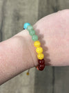 Drawstring Chunky Crystal Bead Bracelet
