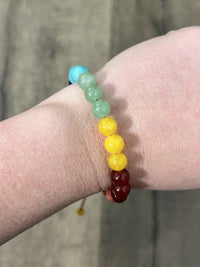 Drawstring Chunky Crystal Bead Bracelet