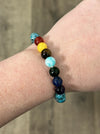 Elasticated Crystal Bead Bracelet