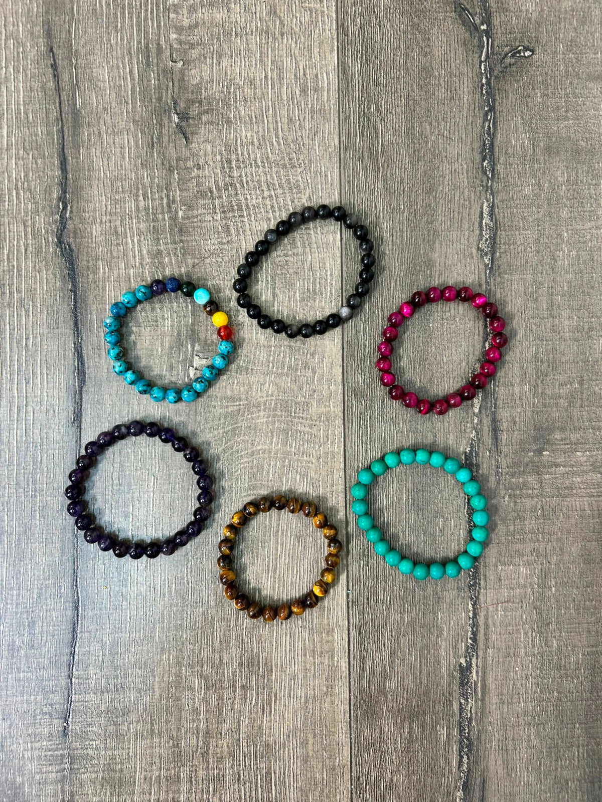 Elasticated Crystal Bead Bracelet
