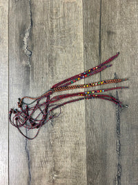 Beaded Cotton Wristband