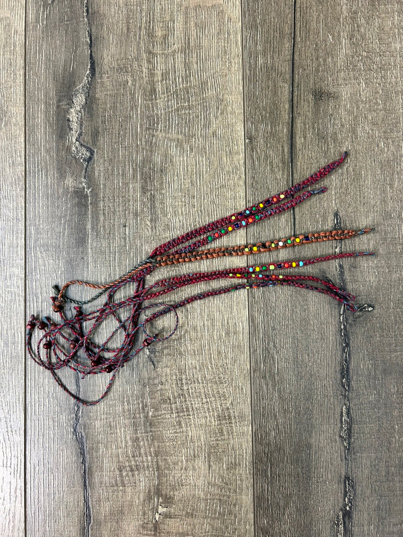 Beaded Cotton Wristband