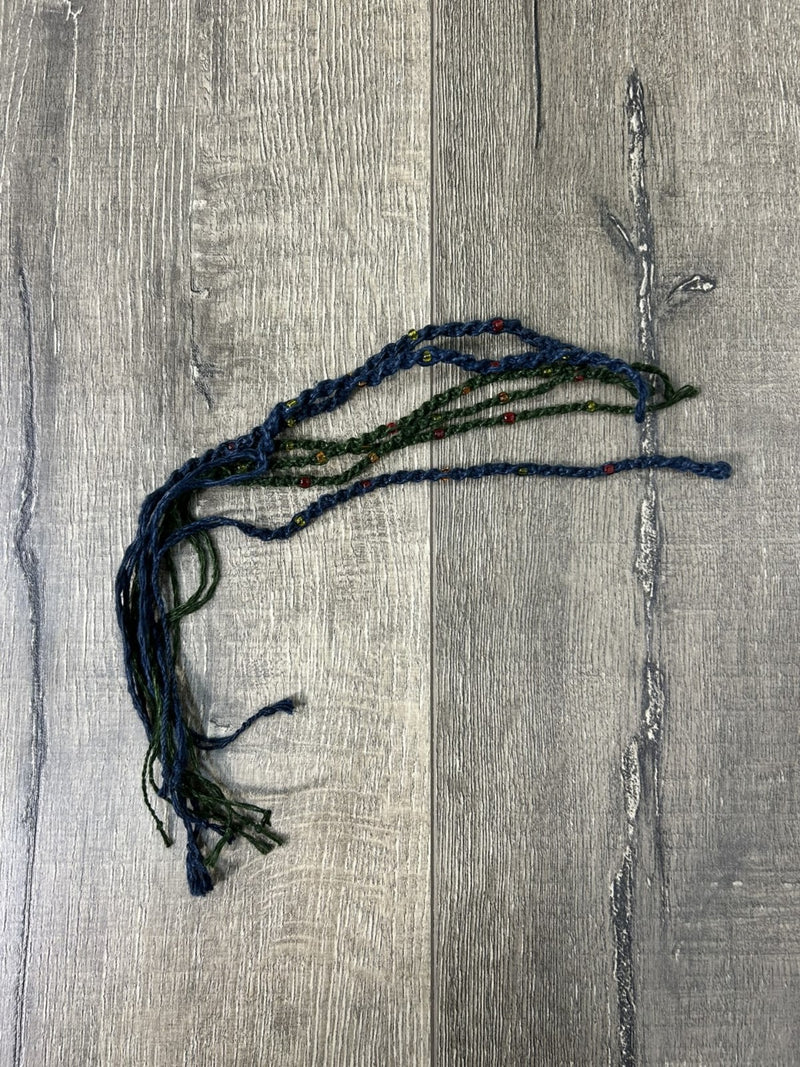 Beaded Cotton Wristband