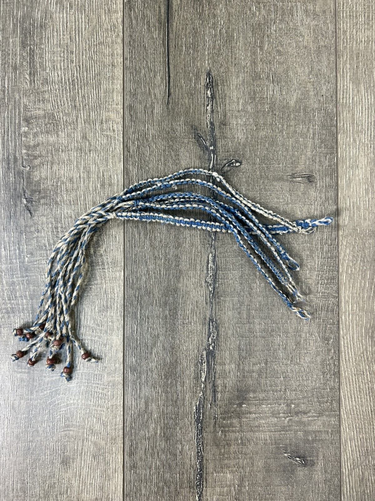 Natural & Blue Wristbands