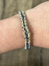 Natural & Blue Wristband
