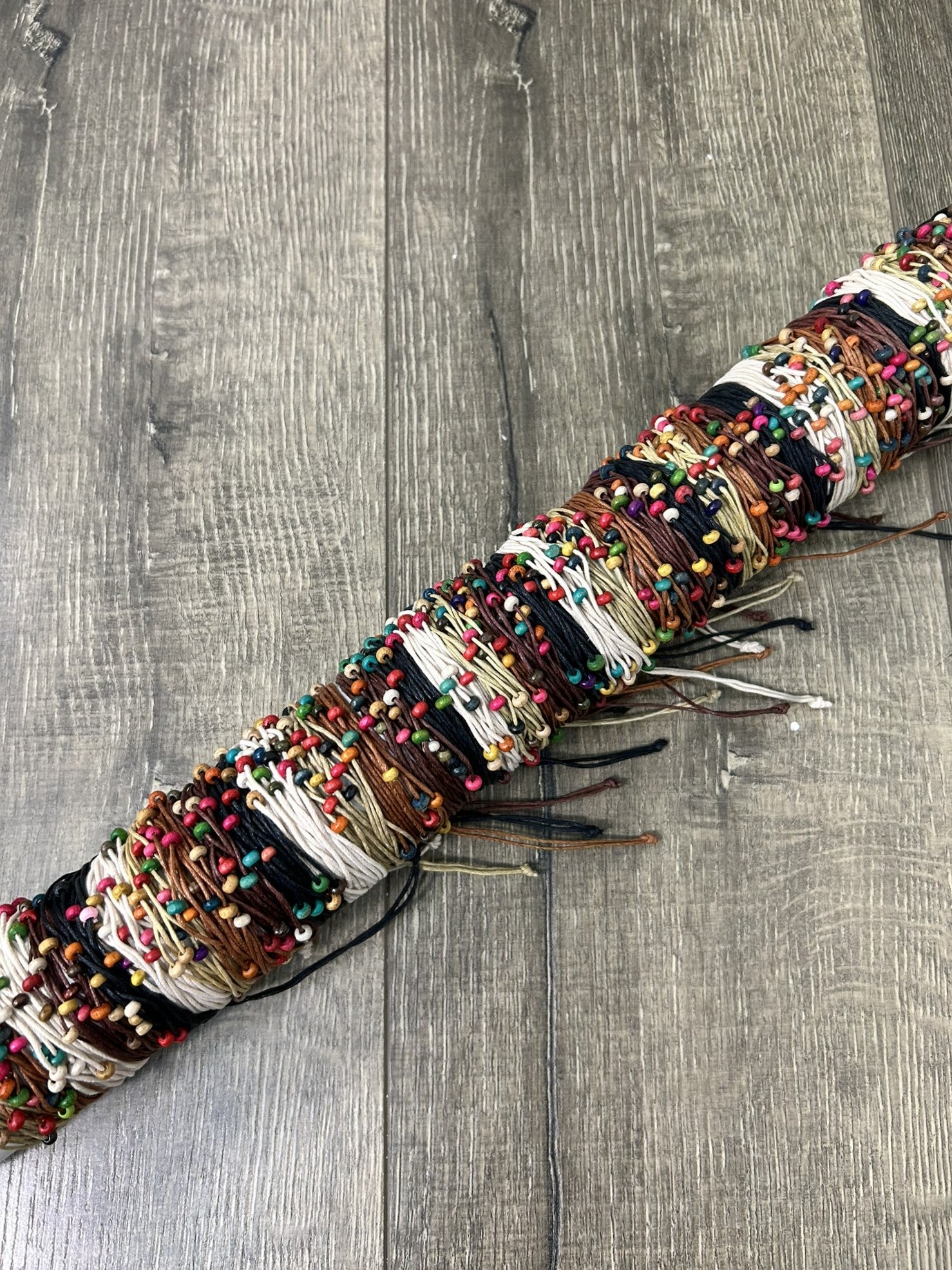 Beaded String Wristband