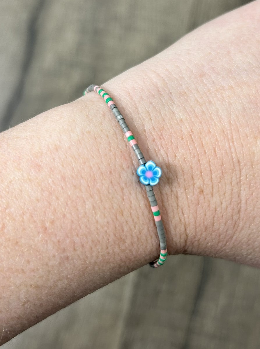Thin Beaded Bracelet