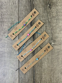 Thin Beaded Bracelet