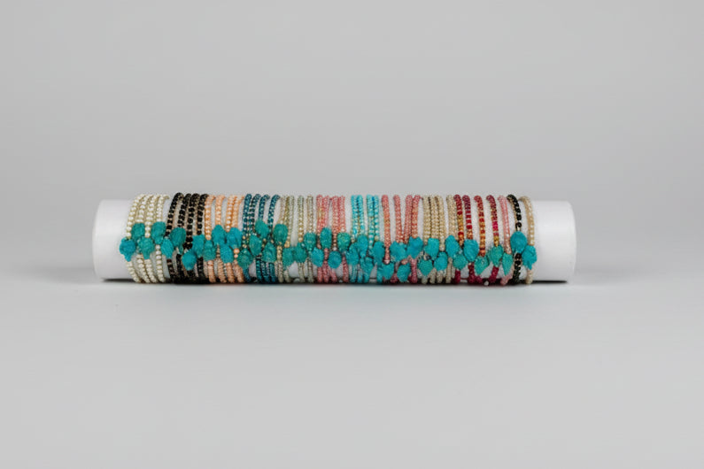 Gold & Beaded Turtle Wristband