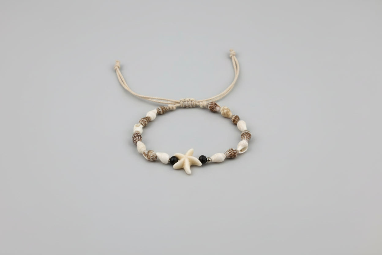 White Shell & Starfish Bracelet