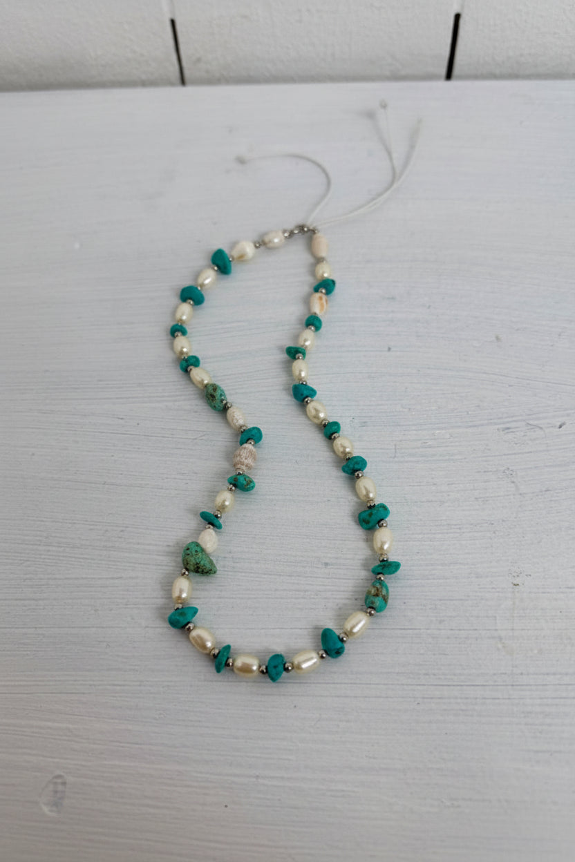 Shell, Pearl & Turquoise Necklace