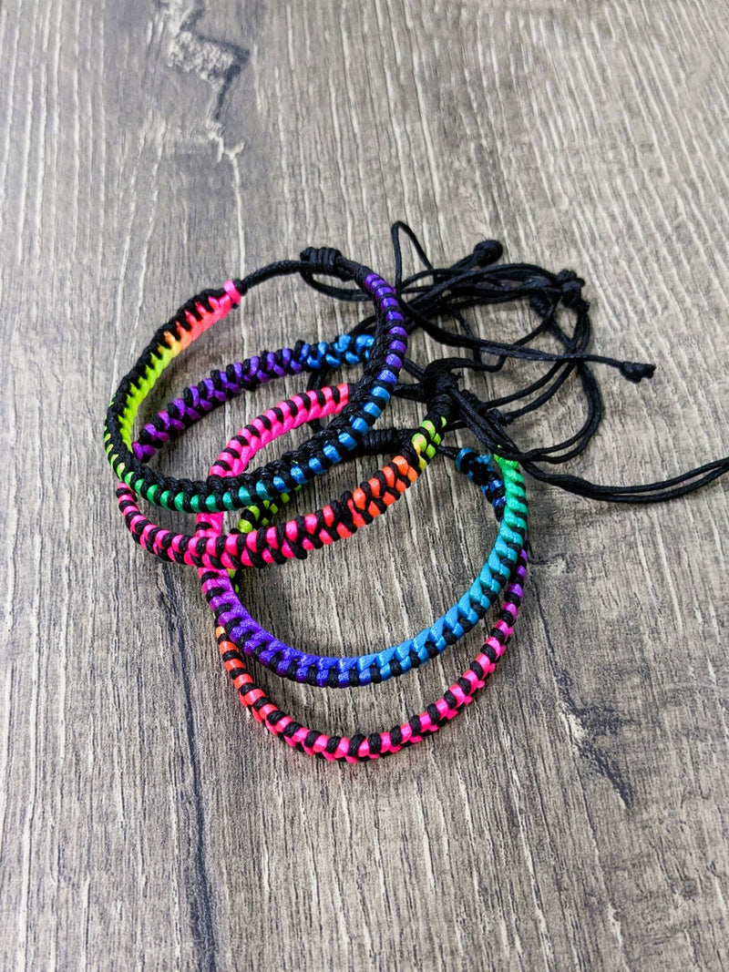 Black & Rainbow Wristband