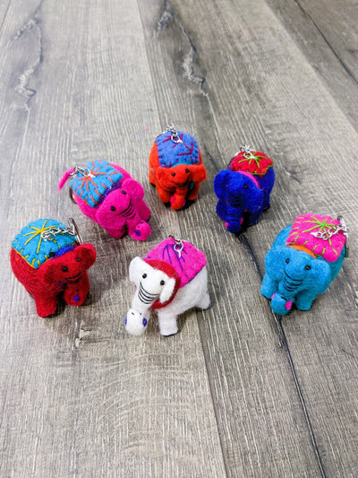 Felt Keyring Elephant
