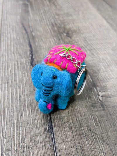 Felt Keyring Elephant