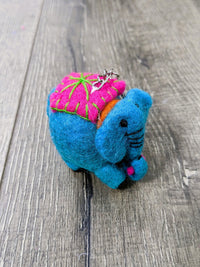 Felt Keyring Elephant