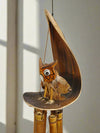 Owl & Leaf Windchime