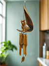 Owl & Leaf Windchime