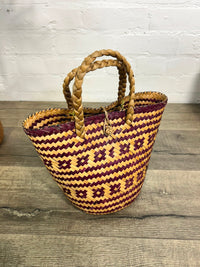 Patterned Woven Basket