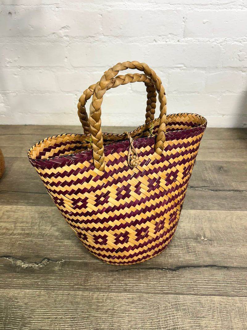 Patterned Woven Basket