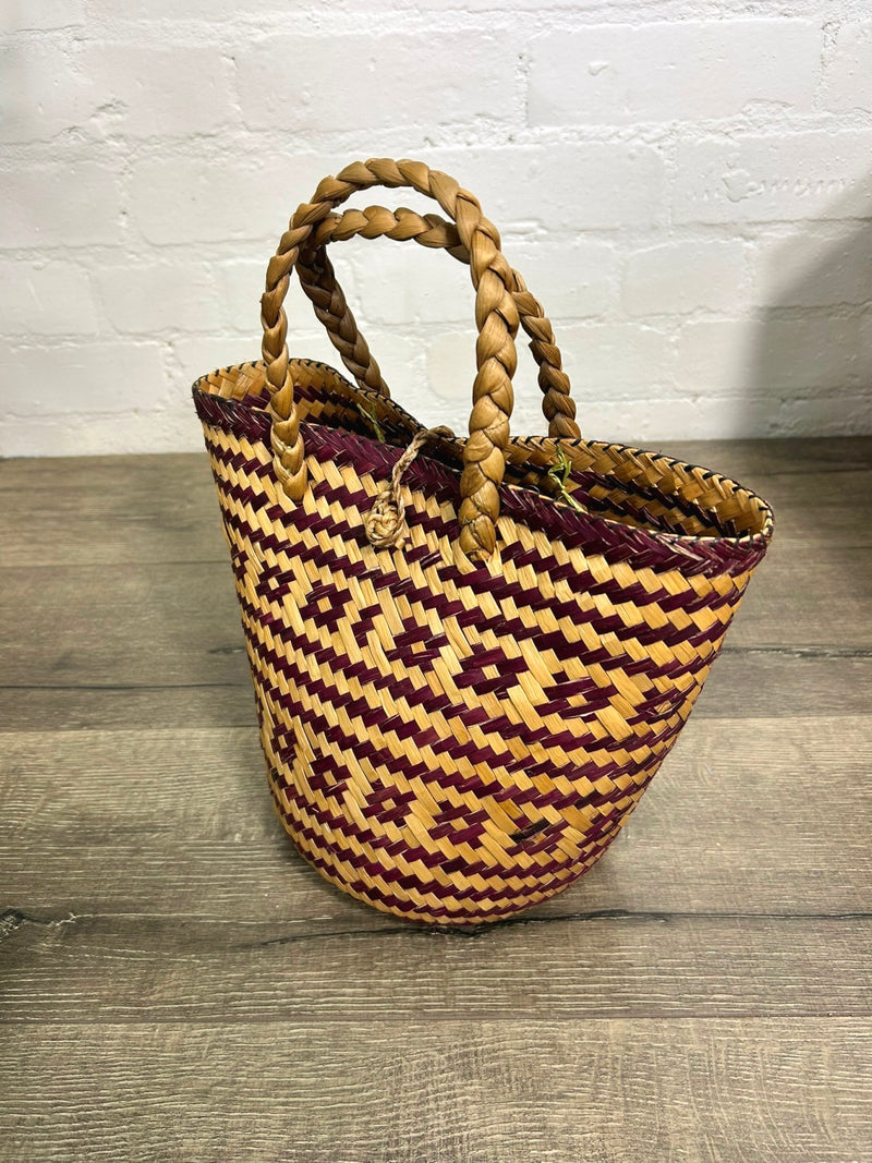 Patterned Woven Basket