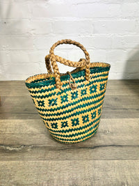 Patterned Woven Basket