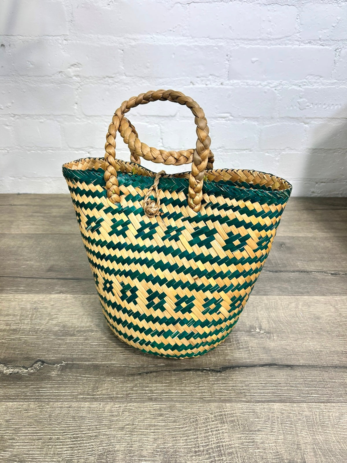 Patterned Woven Basket