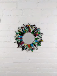 Round Mosaic Sun Mirror