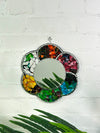 Mosaic Flower Plaque