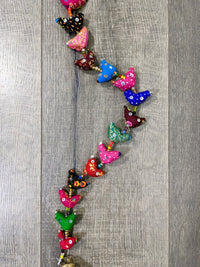 Fabric Bird String With 30 Birds