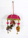 Large Umbrella with Elephant & Bells
