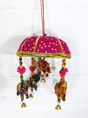 Large Umbrella with Elephant & Bells