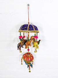 Large & Small TieUmbrella With Elephants & Bells
