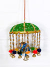 Large Umbrella With Elephant, Beads & Bells