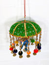 Large Umbrella With Elephant, Beads & Bells