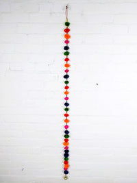 Bright Pom Pom String with Bell