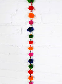 Bright Pom Pom String with Bell