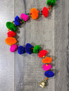Bright Pom Pom String with Bell