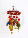 Resin Elephant with Bauble Mobile