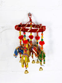 Resin Elephant with Bauble Mobile