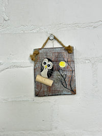 Stone Owl Plaque