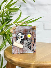 Stone Owl Plaque