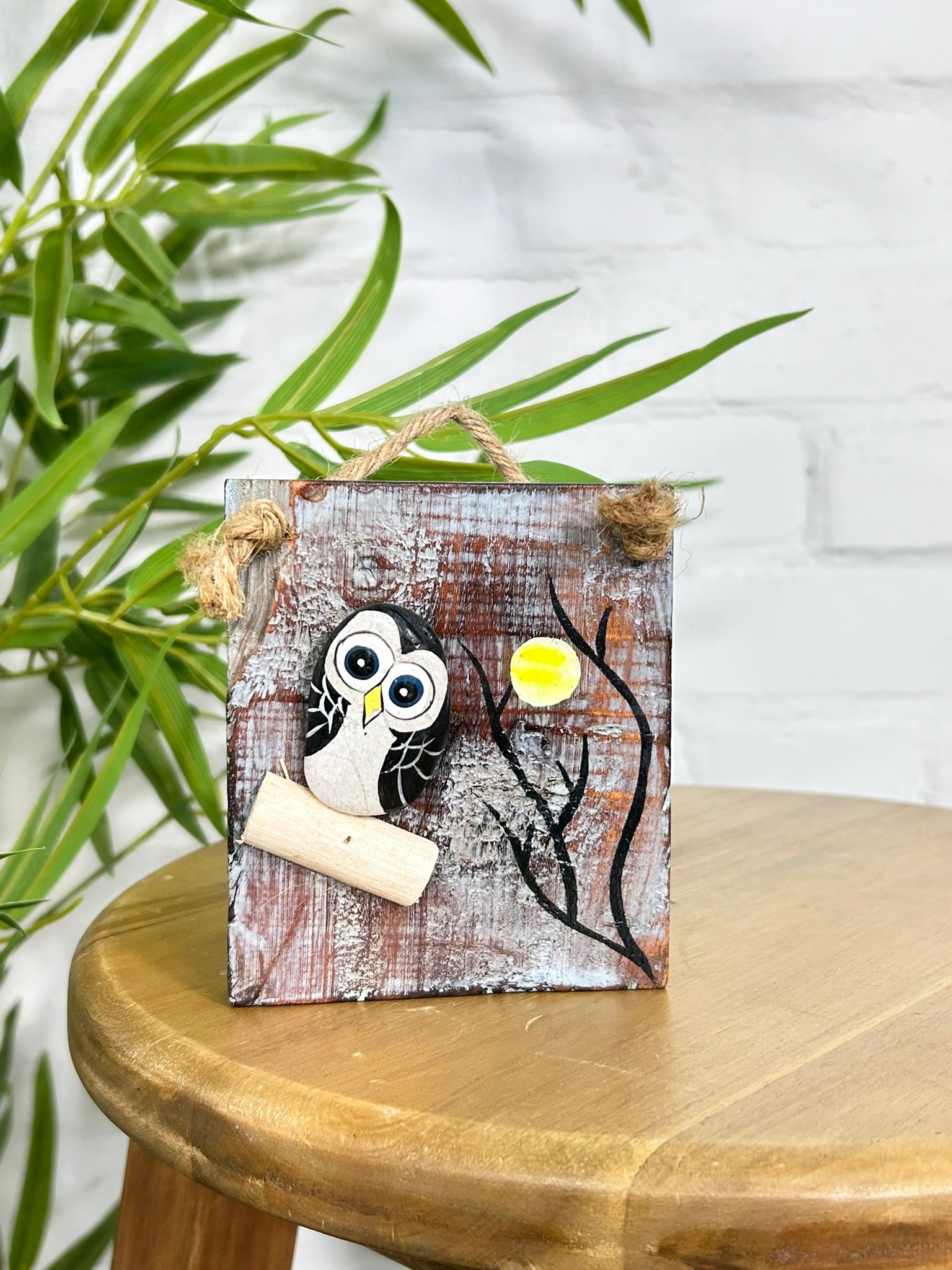 Stone Owl Plaque