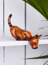 Wooden Cat Shelf Sitter
