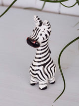 Wooden Tall Zebra