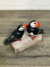 Two Puffins on Stand
