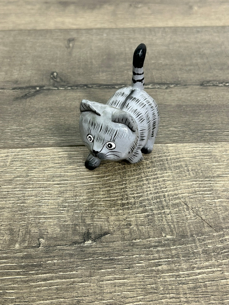 Standing Grey Cat